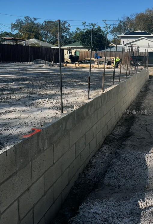 Stem Wall Block Foundation