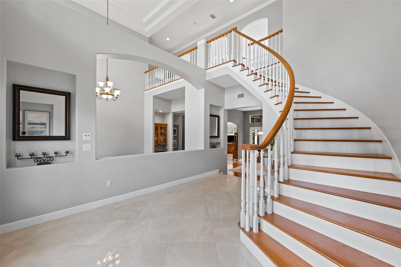Entryway with stairs