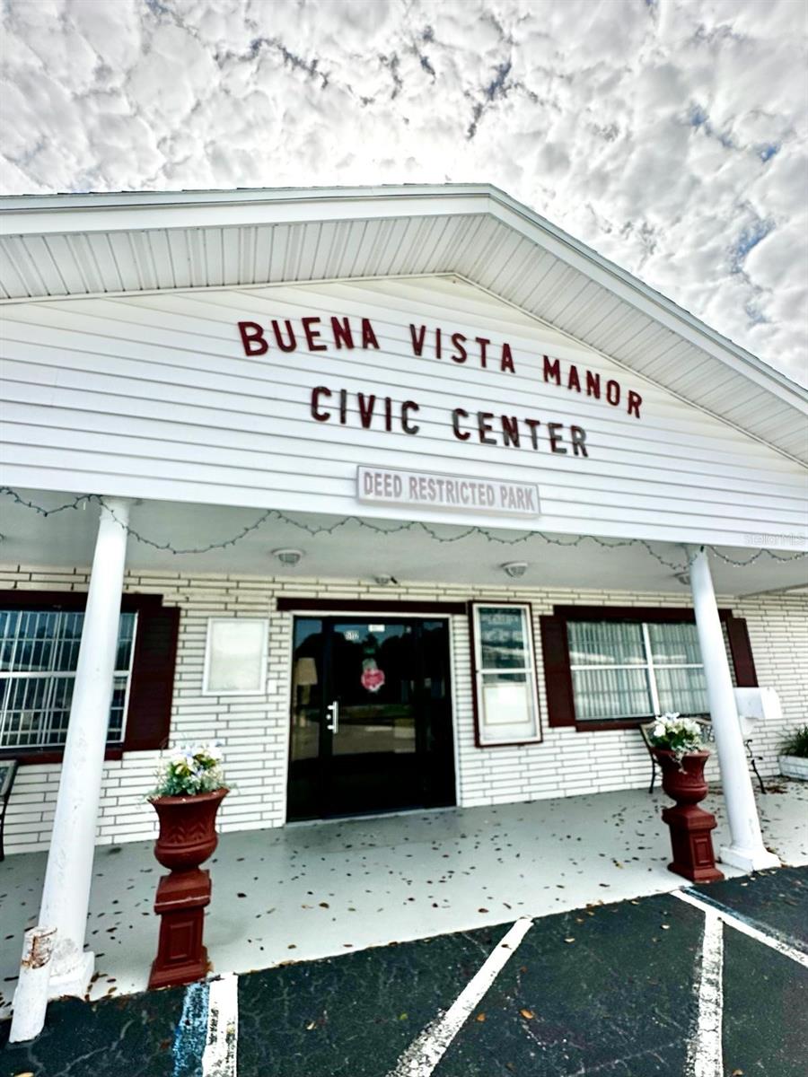 Entrance to Buena Vista Manor Clubhouse