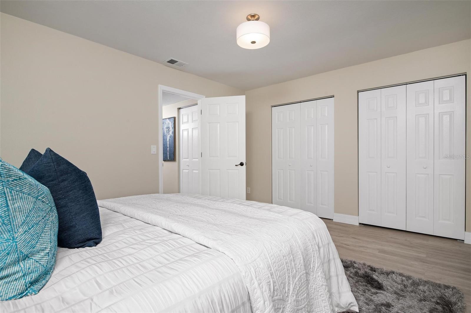 Master Bedroom with Spacious Closets