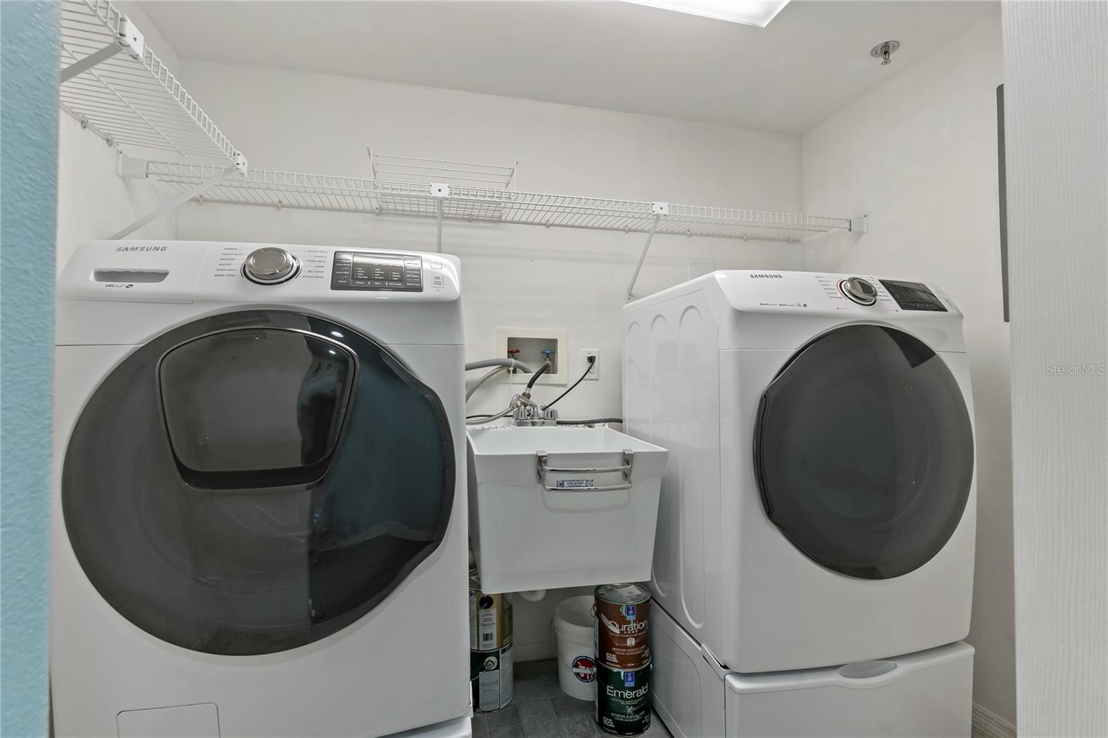 LAUNDRY ROOM WITH BUILT IN SINK ~ MAKES LAUNDRY EASY!