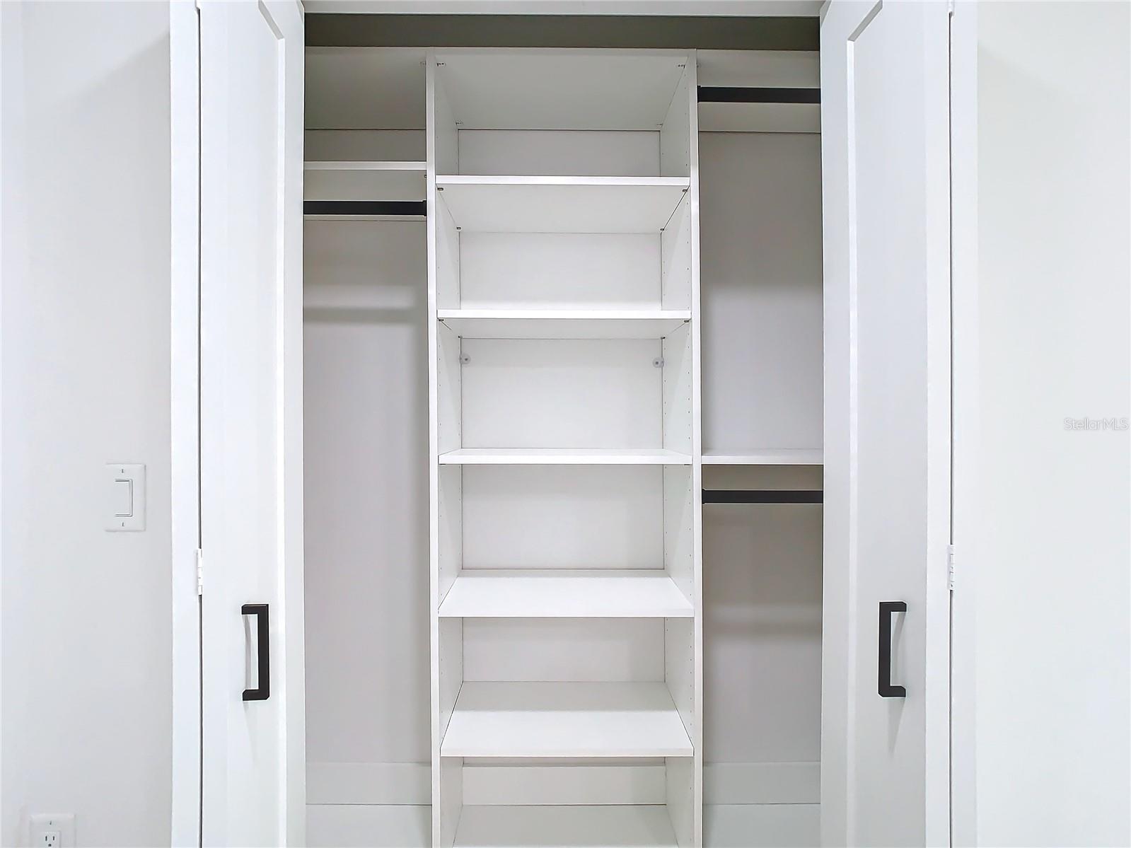 Built-in California Cabinetry in every closet