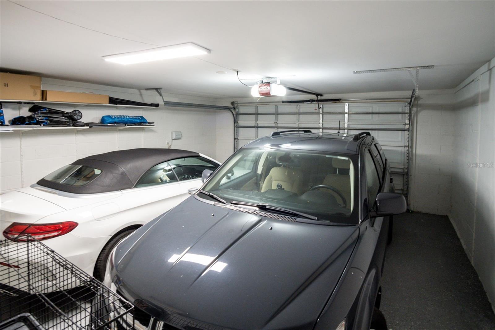 Two car garage