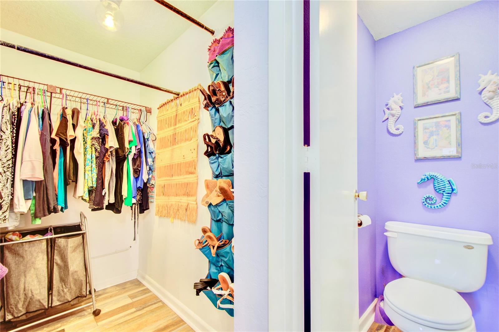 Large walk in closet is right next to washer / dryer Inside Laundry- an ideal location for easy living!