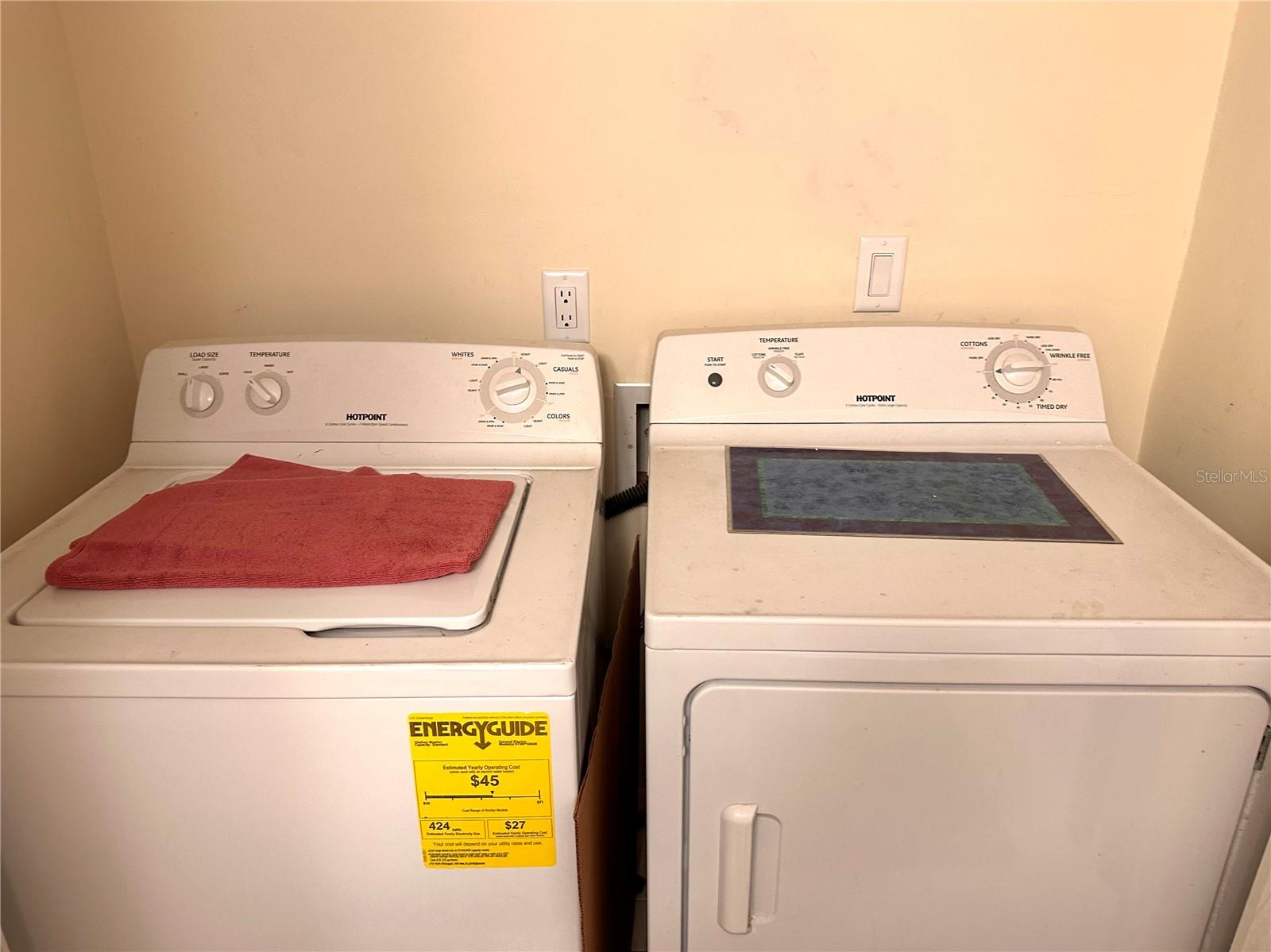 Full Size Washer and Dryer stay.