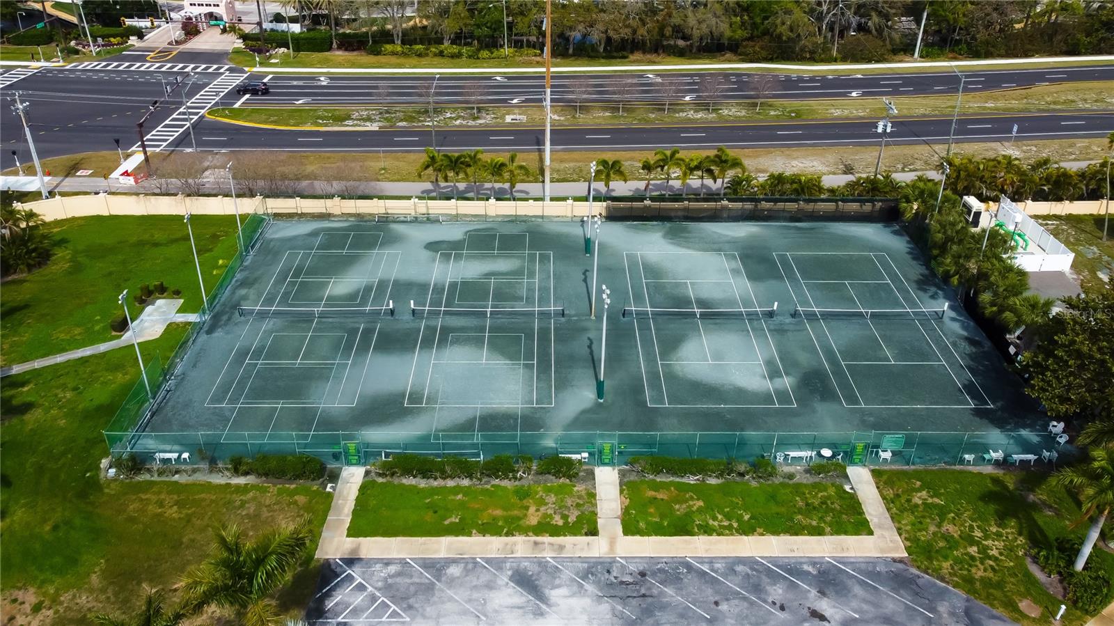 Lighted Tennis Courts