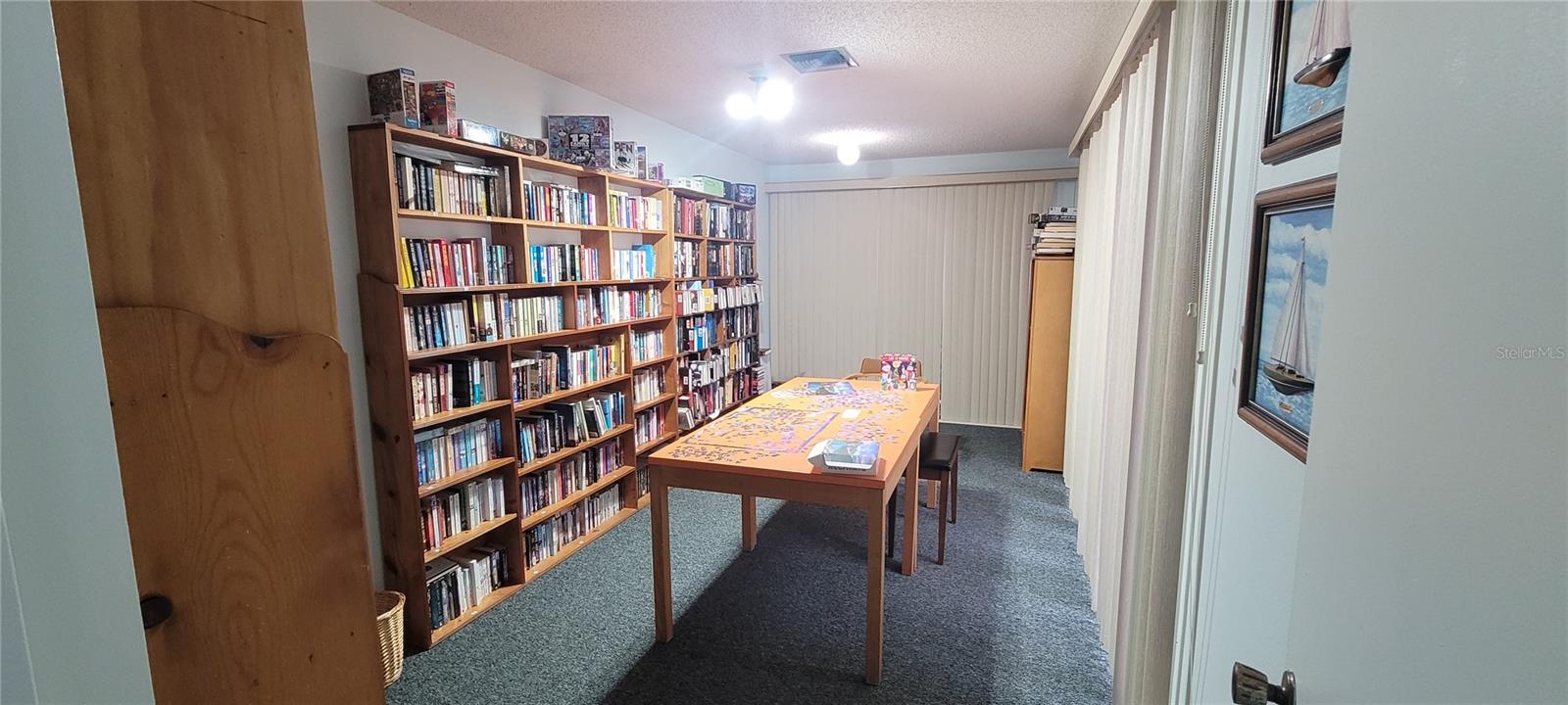 LIBRARY AREA AT CLUBHOUSE
