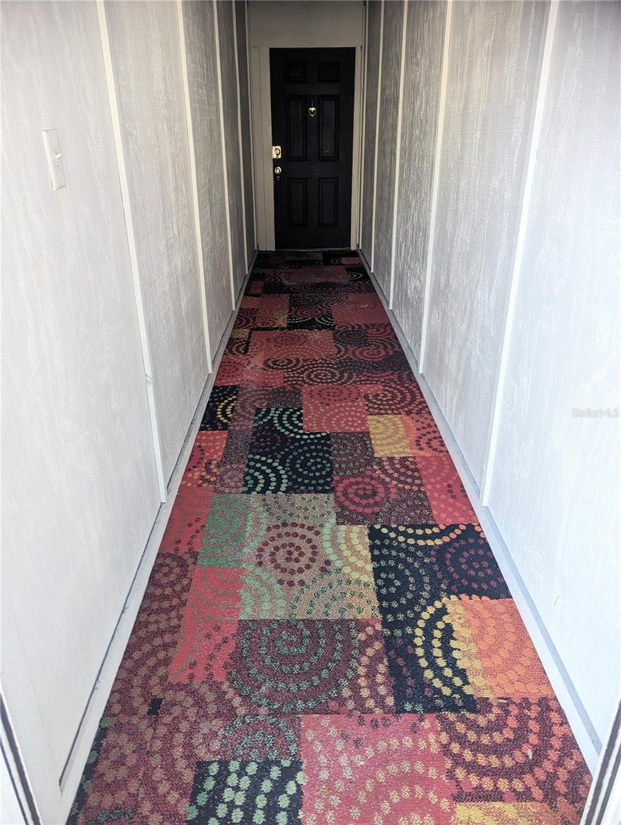 Can you tell this was an Artists home? This corridor carpeting- Love!