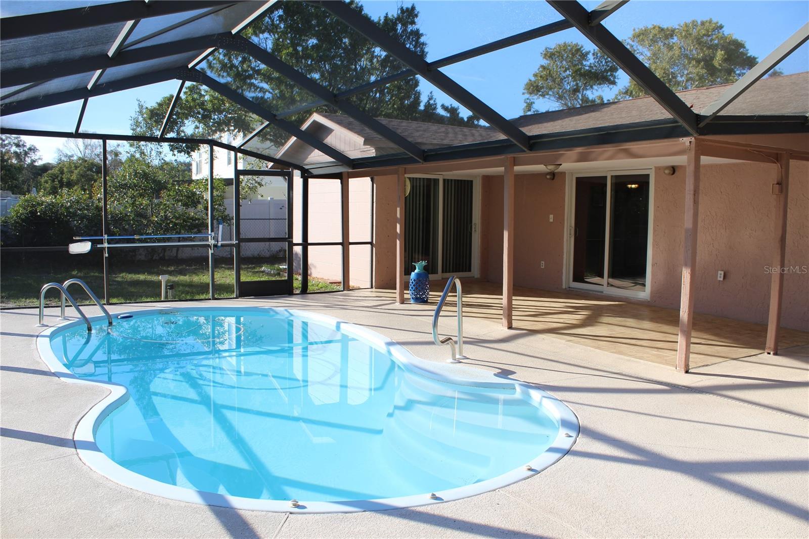 Sparkling Enclosed Pool