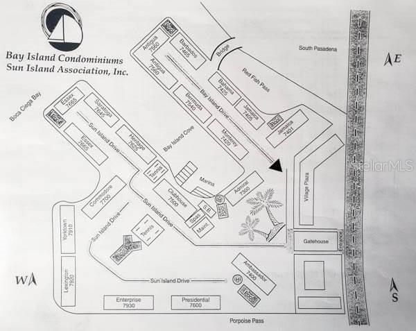 Map of Building at Bay Island Group