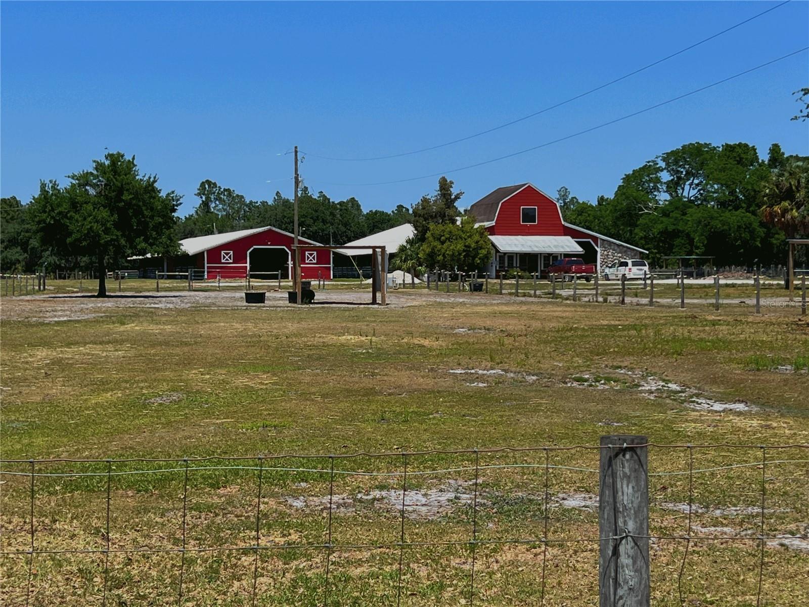 The Sundance Stables are located at 532 Sundance Trail. There are two barns with 40 stalls, a round pen, a practice arena, 9 fully fenced pastures and plenty of tack space.