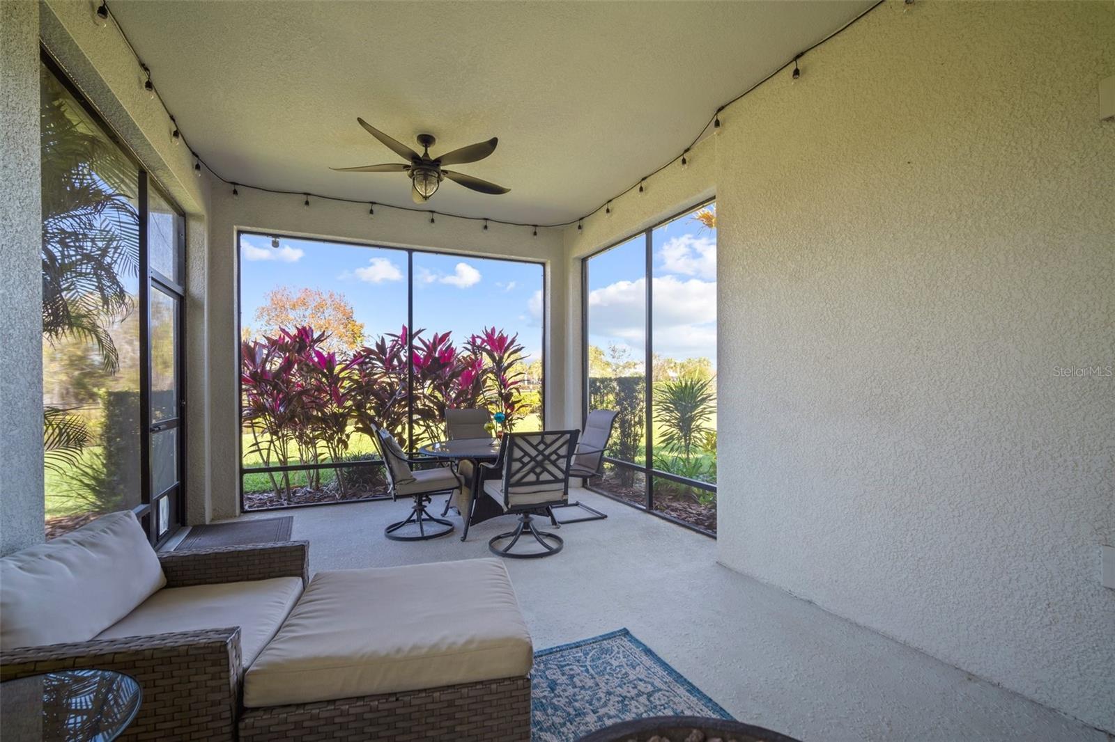Screened-in covered lanai