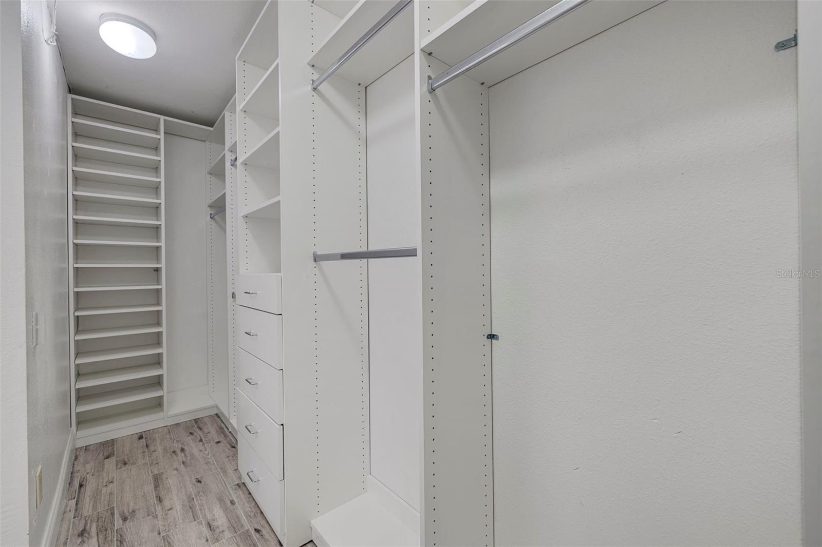 Primary Suite's Built-In Walk-in Closet