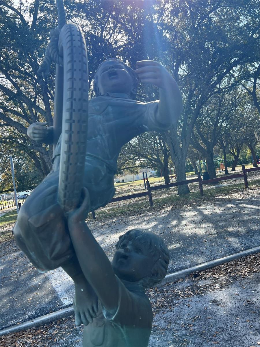 One of the Many Bronze Statues Across Oldsmar