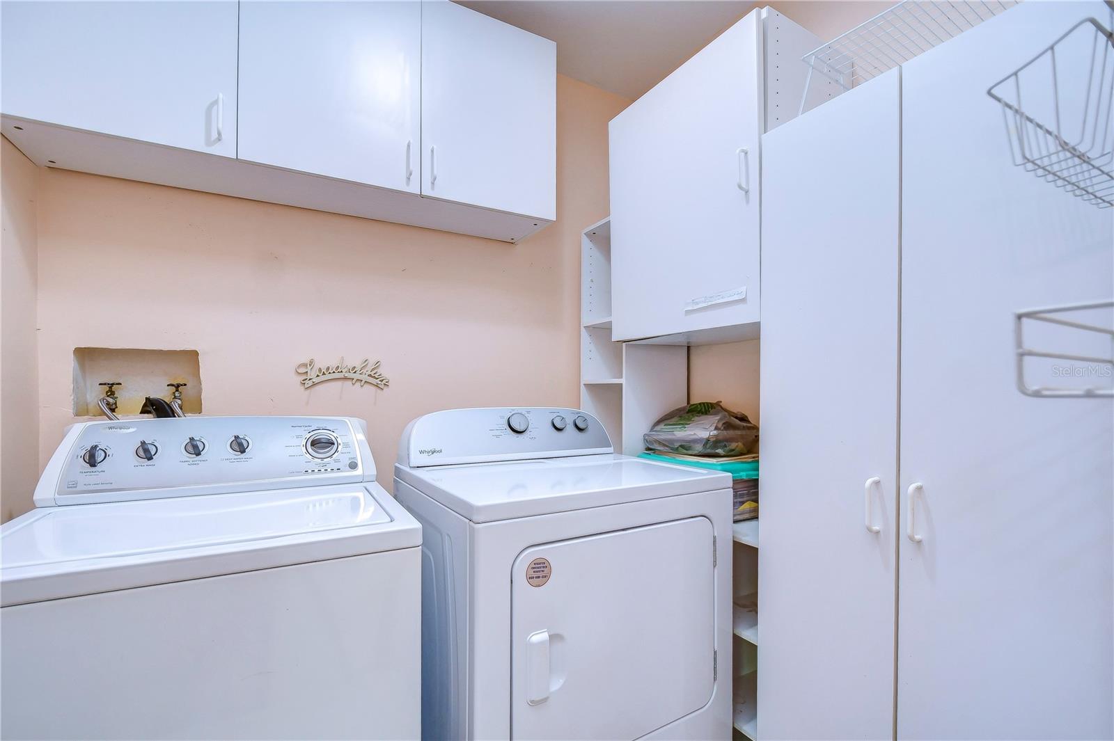 Laundry room with extra storage!