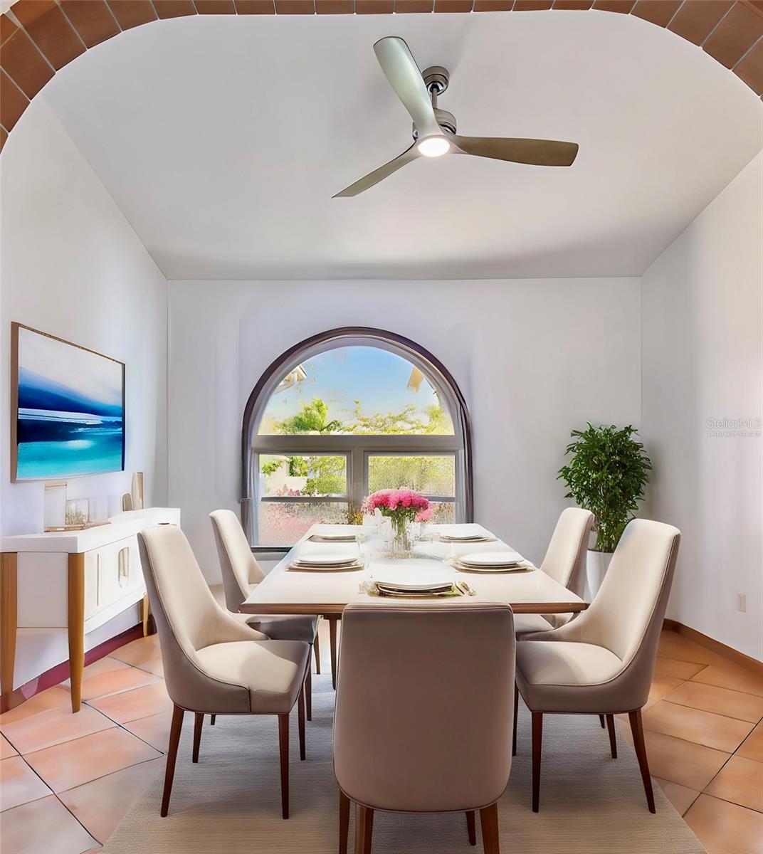 Spacious dining room could be additional living room