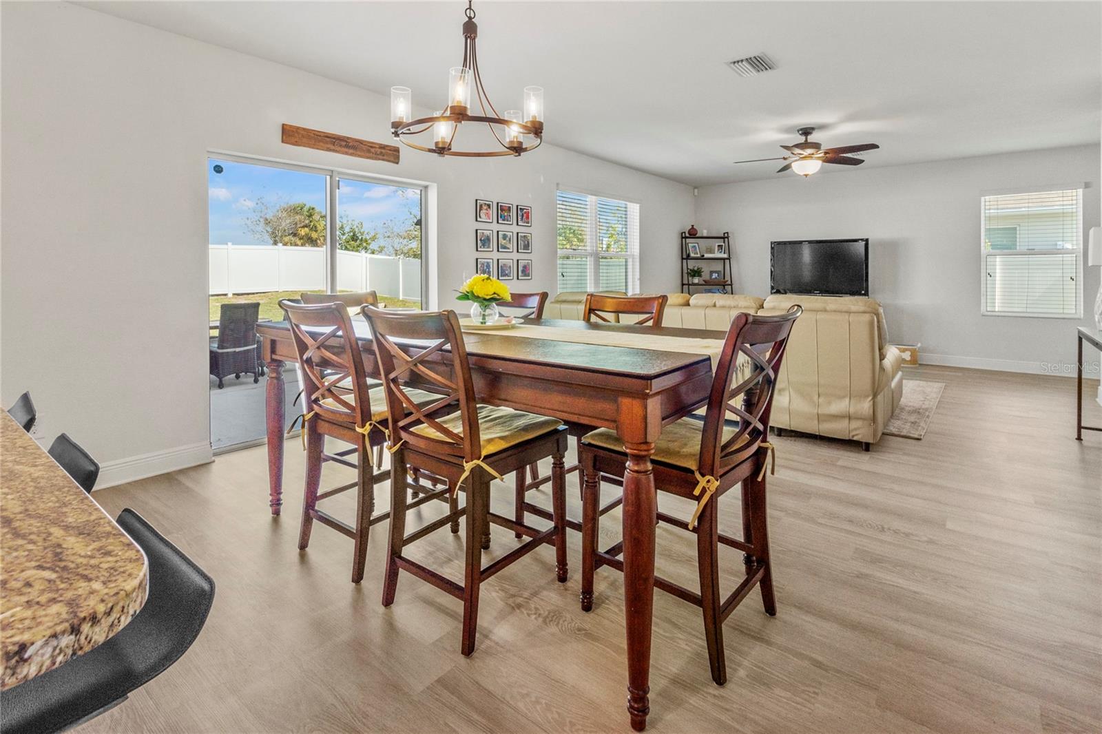Kitchen, dining and great room - wonderful family space.