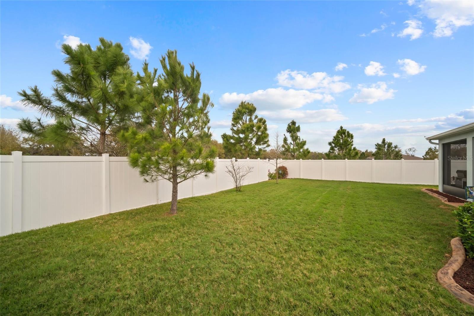 Huge fence-in private backyard