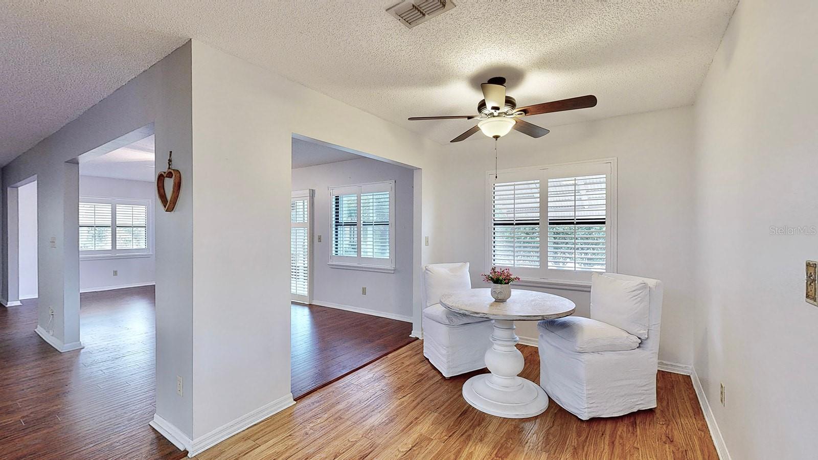 Kitchen Dining open to Sunroom