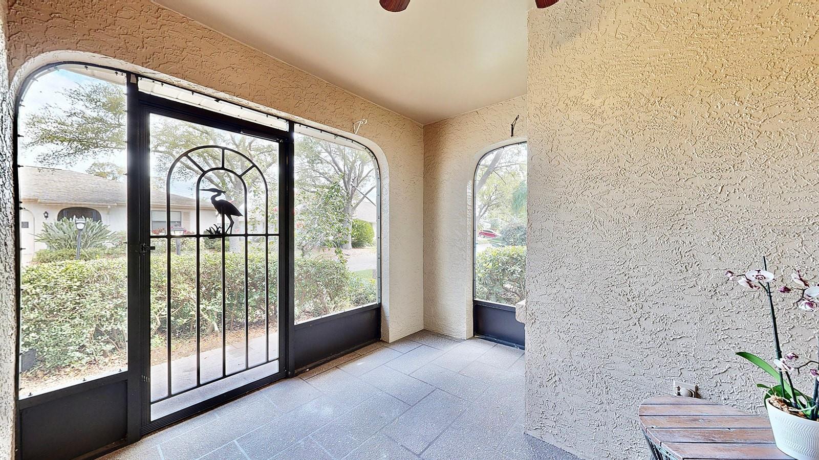 Front Porch Screen Patio Door to Entrance