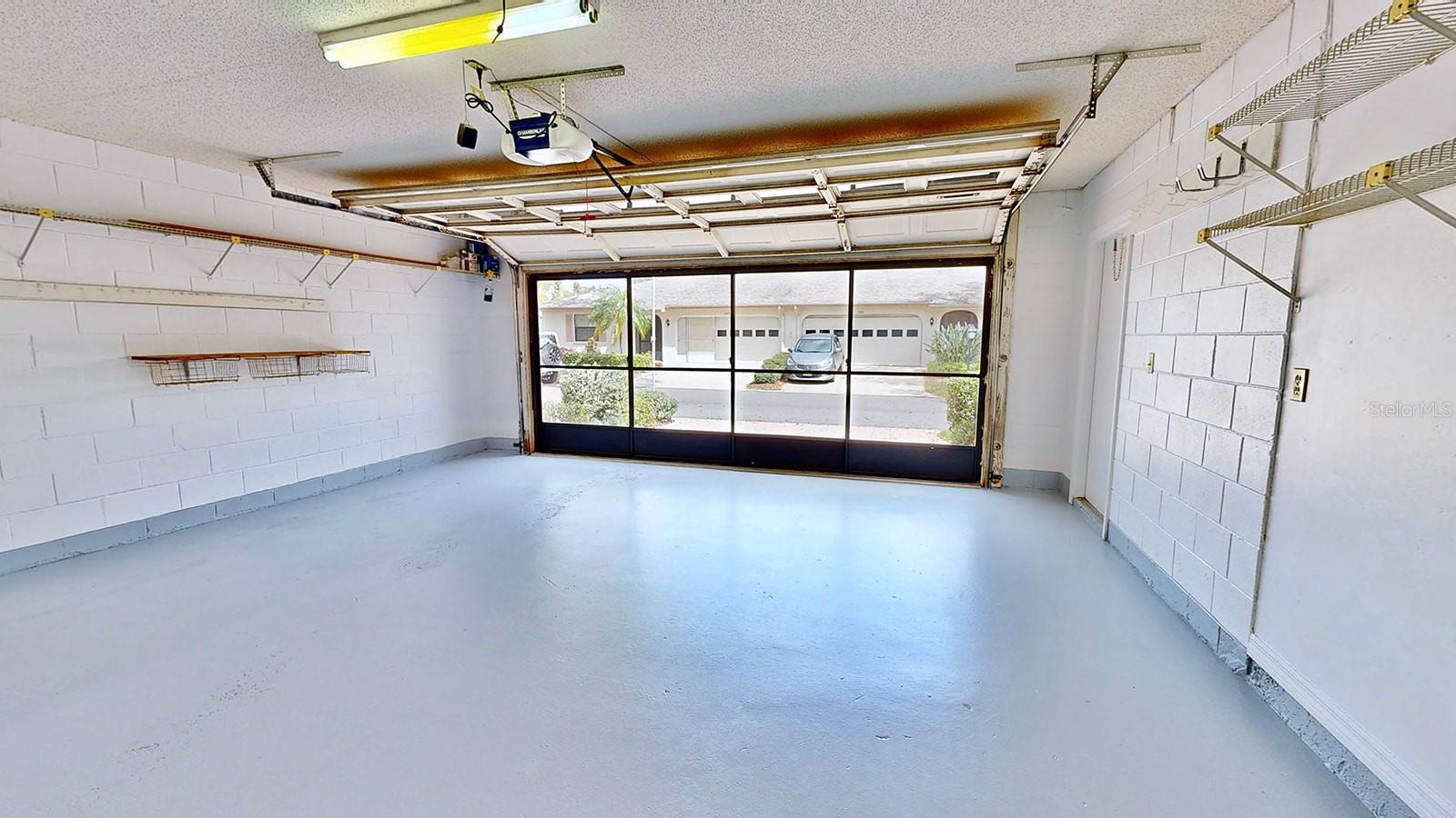 2 Car Garage with Screen Door