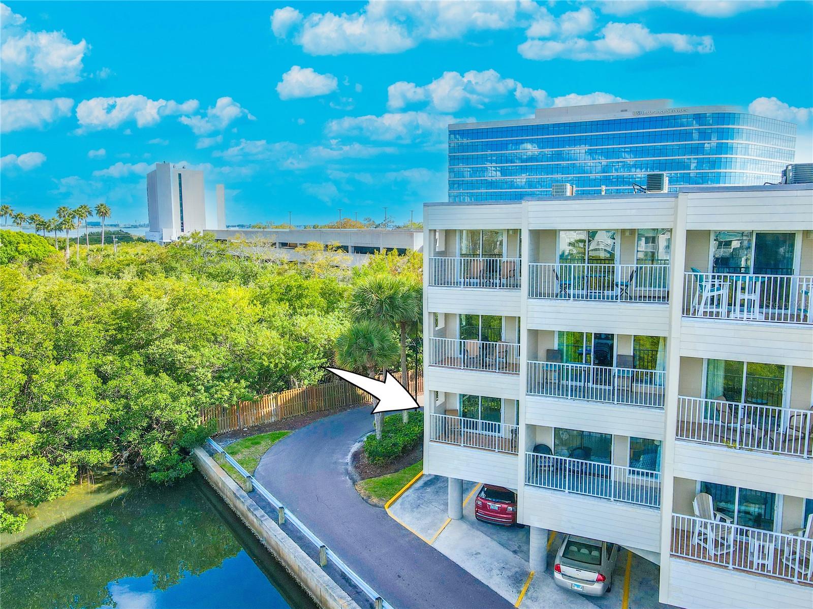 Rare 2-bedroom, 2-Bath unit with private waterview balcony