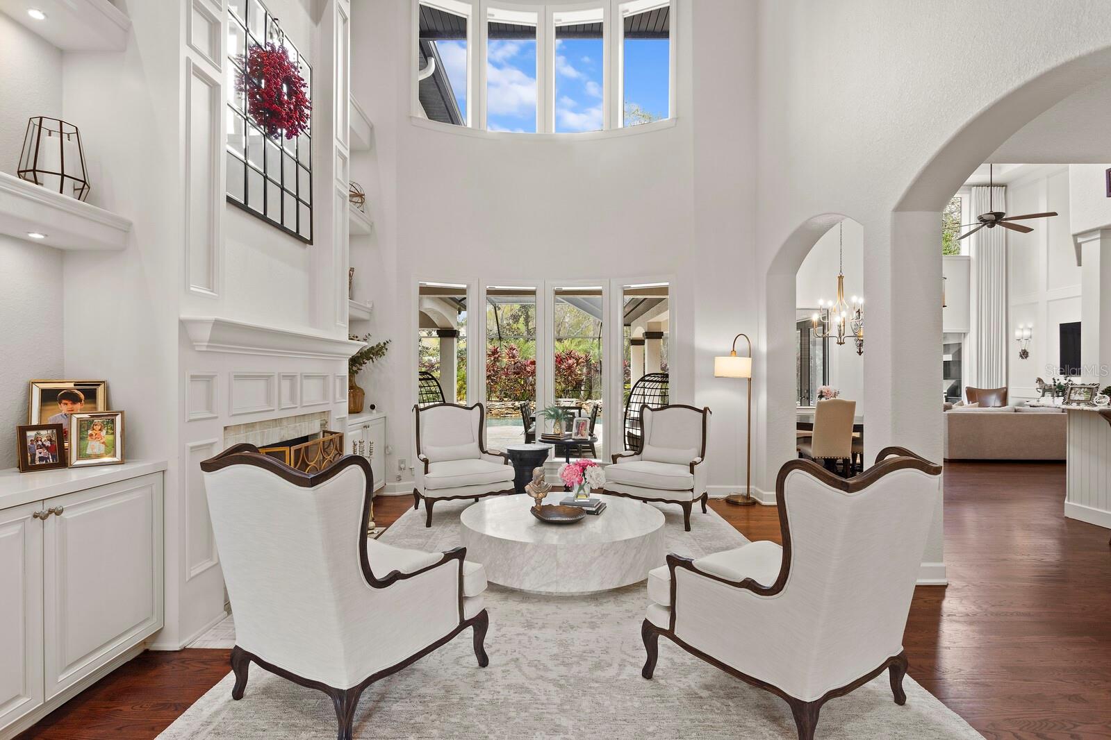 Two-story formal living room!
