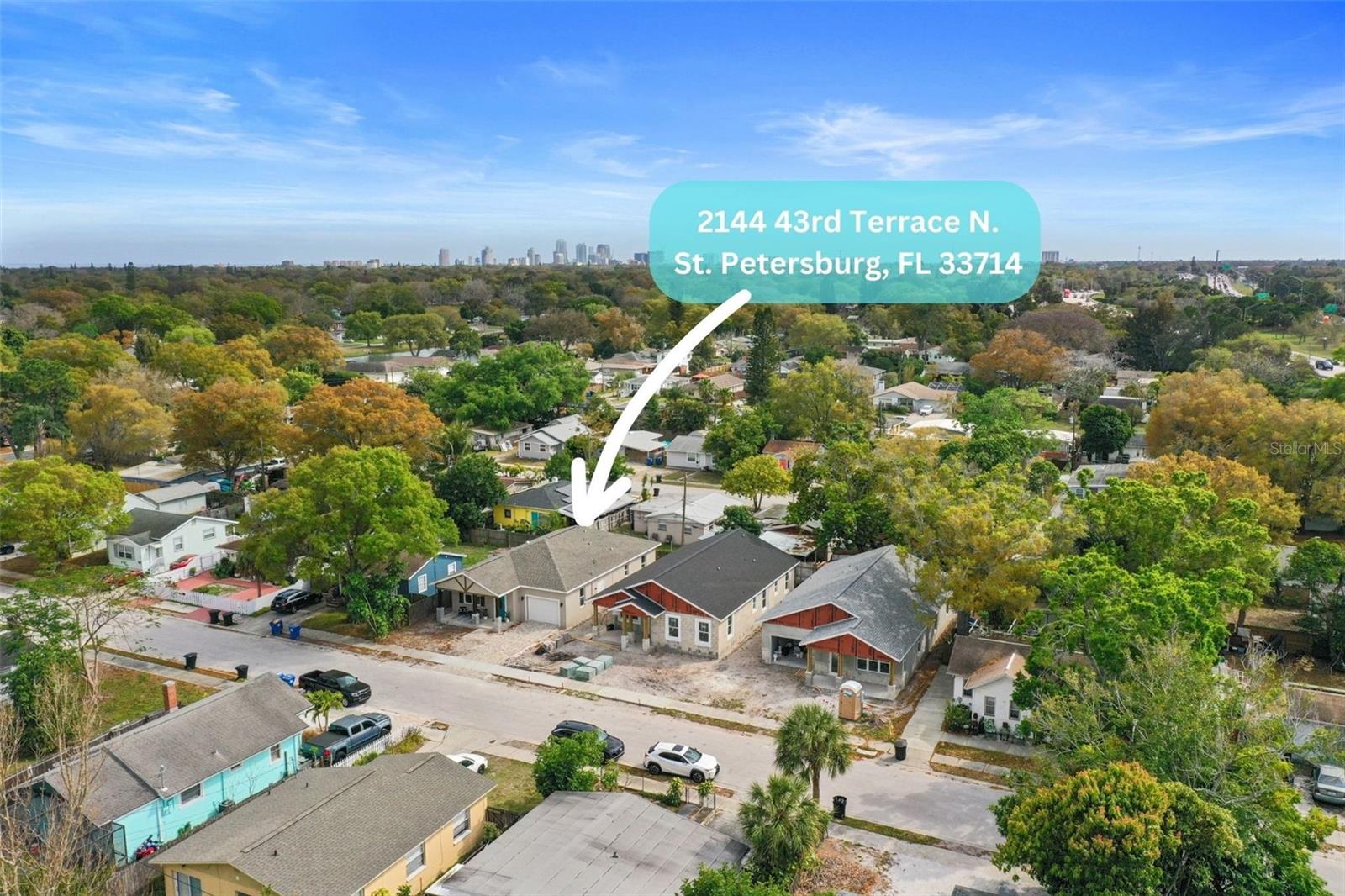 Drone view of 2144 43rd Terrace N