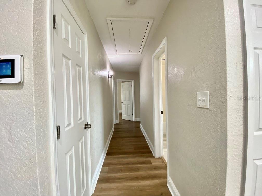 Hallway leading to bedrooms