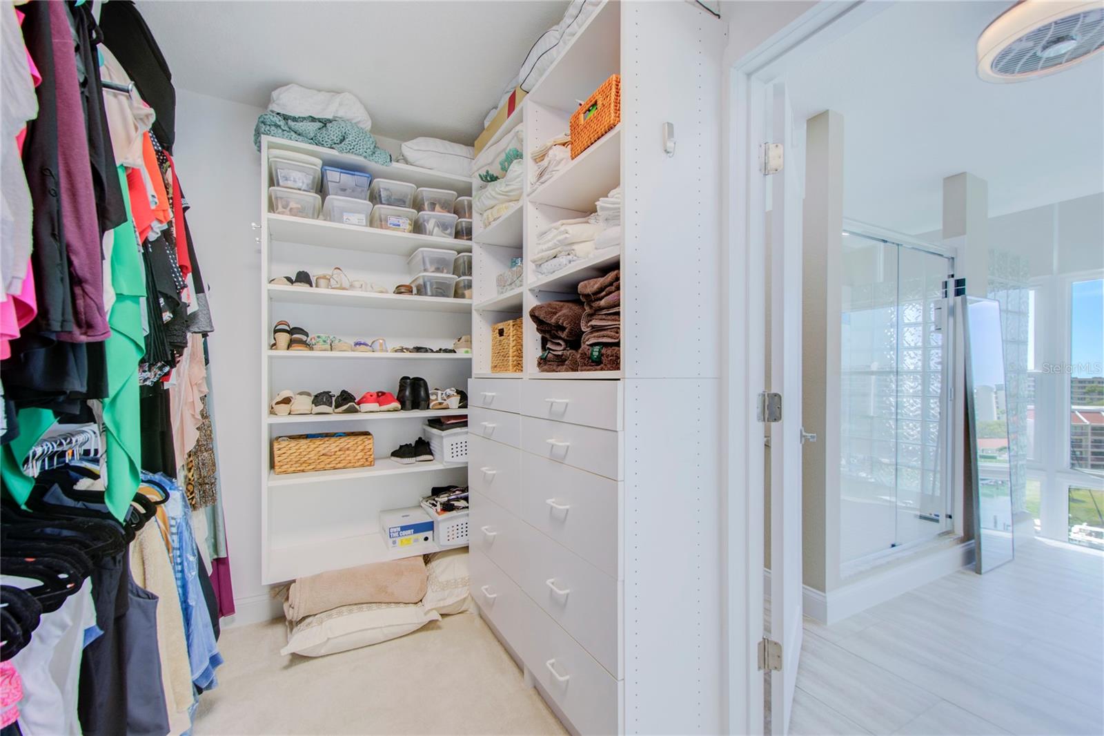Master Walk in Closet with built in