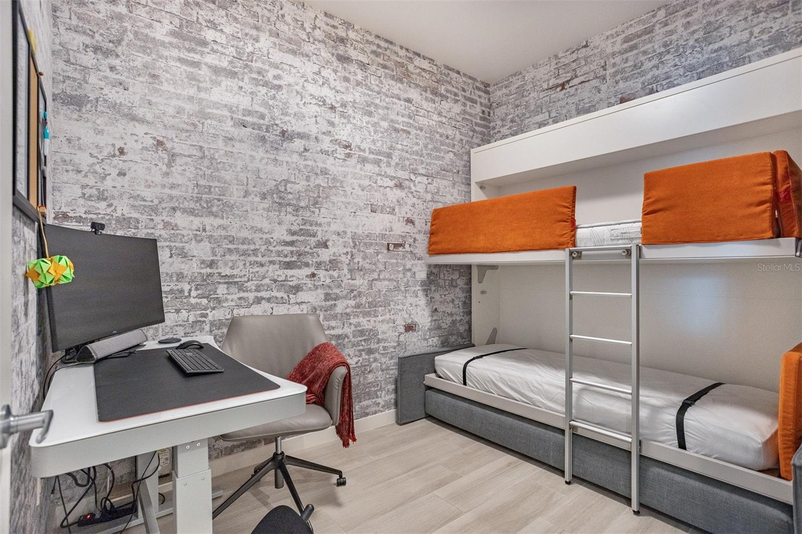 Surprise! This bonus room sleeps two with these luxurious bunk beds