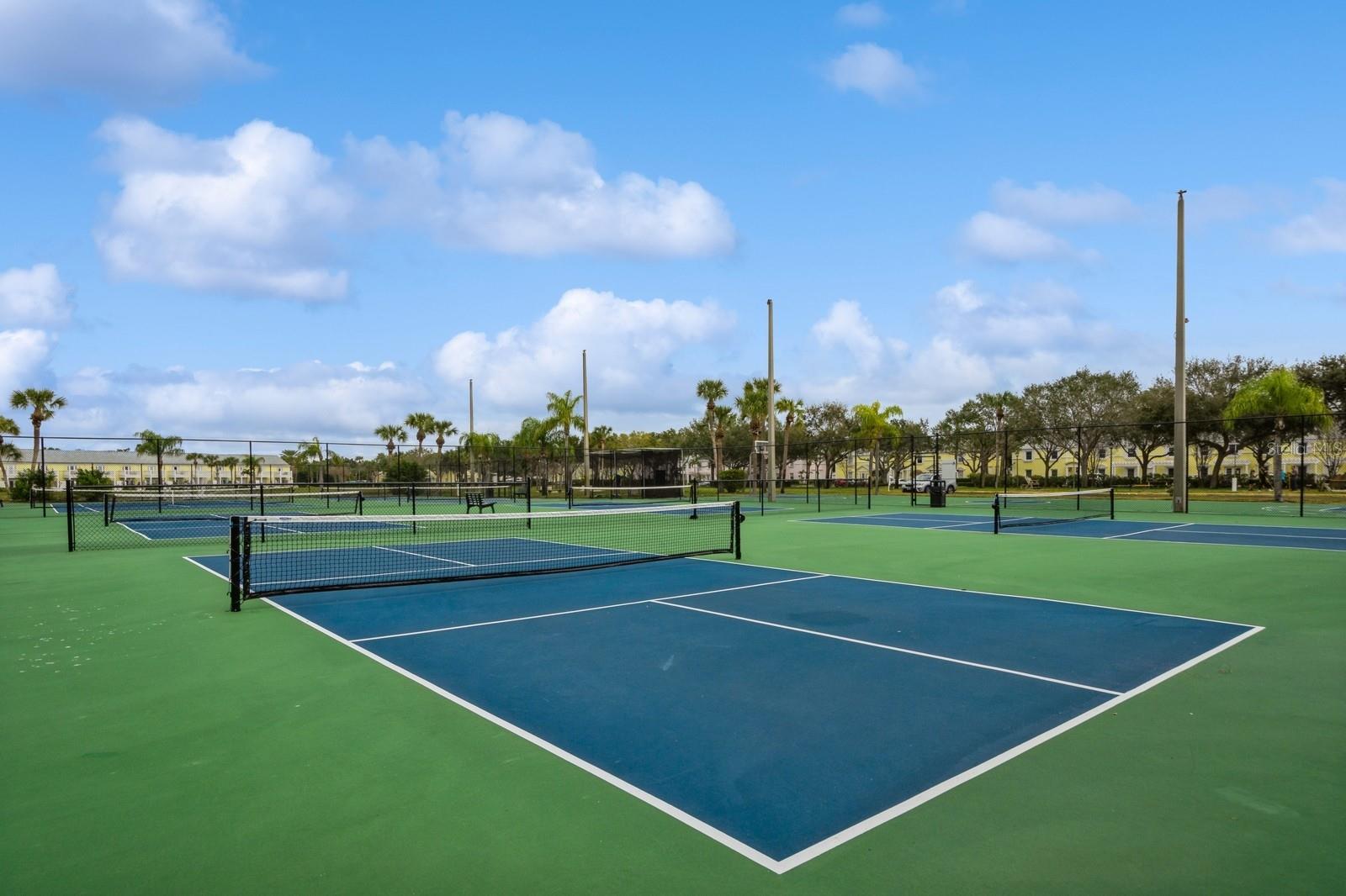 PICKLE BALL AND TENNIS COURTS