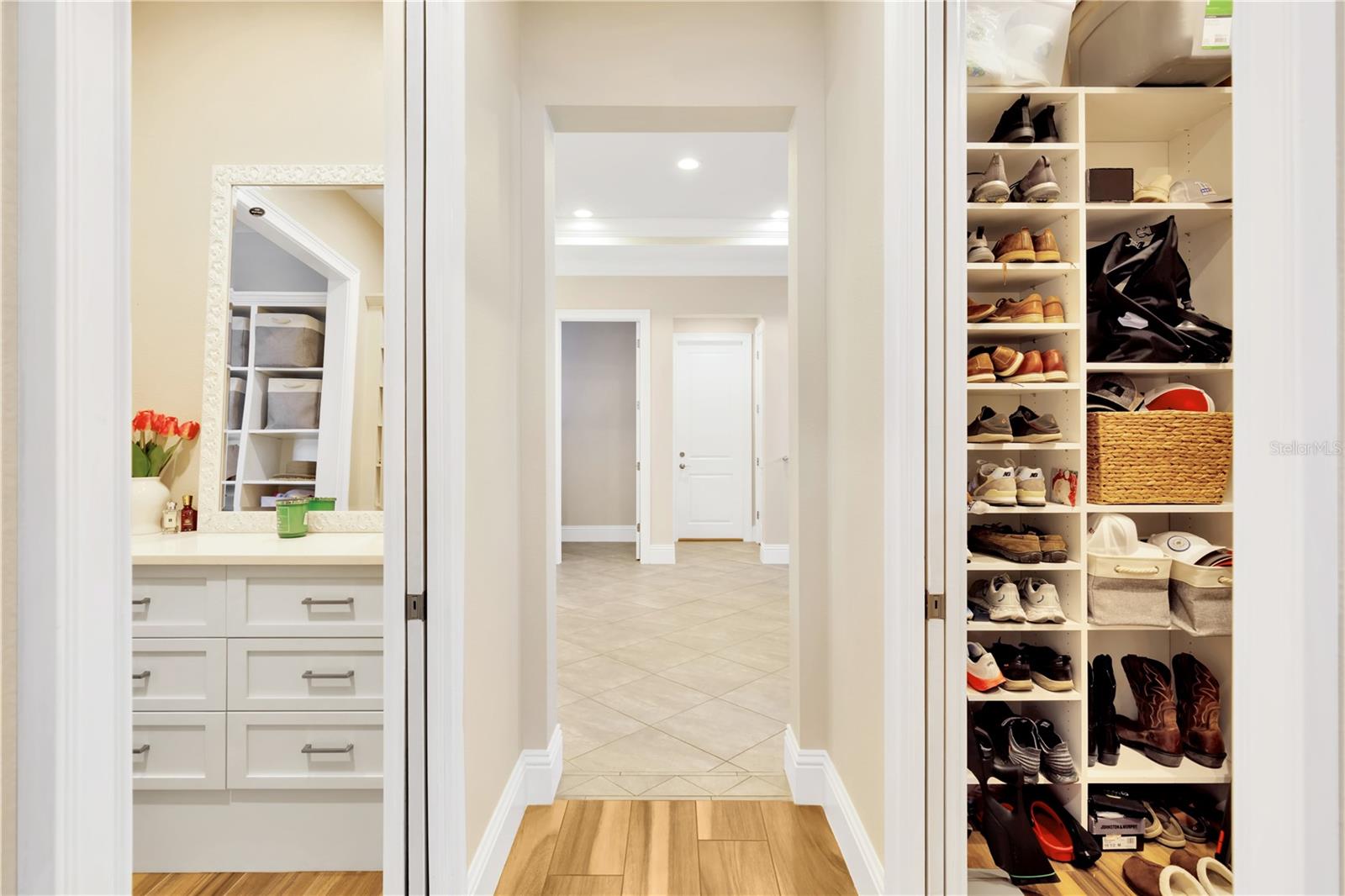 2 Walk-in Closets with Built-ins
