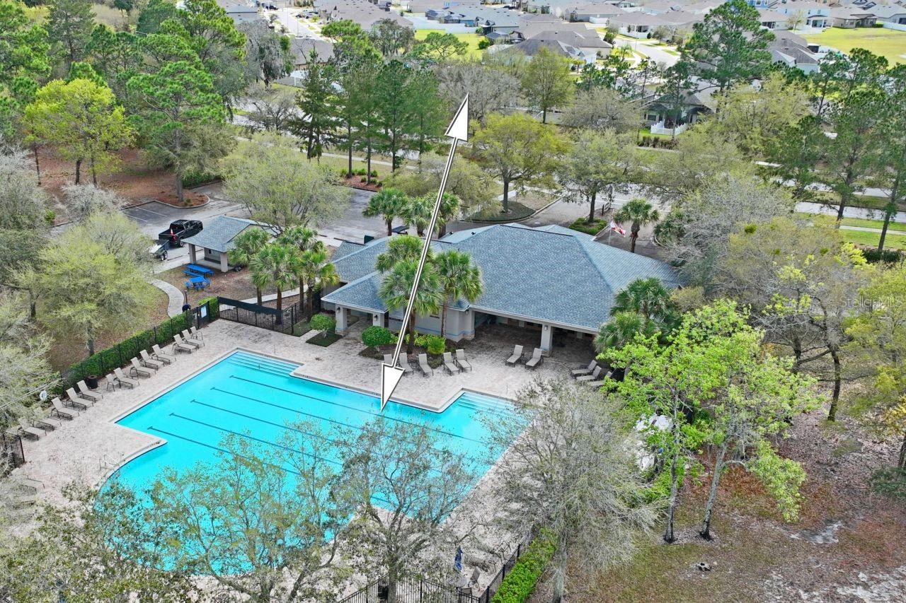 Distance from Home to Community Pool and Amenities