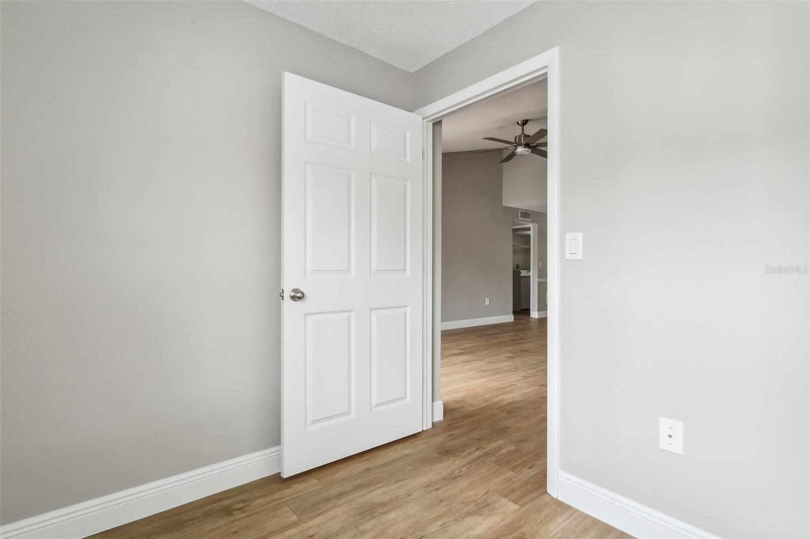 Door to the flex room is a private space to use how it suits your lifestyle.