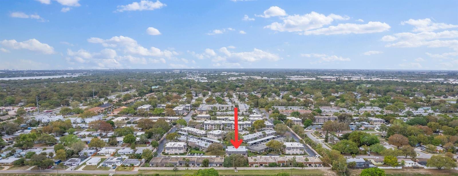 Red Arrow Points out Bldg 14