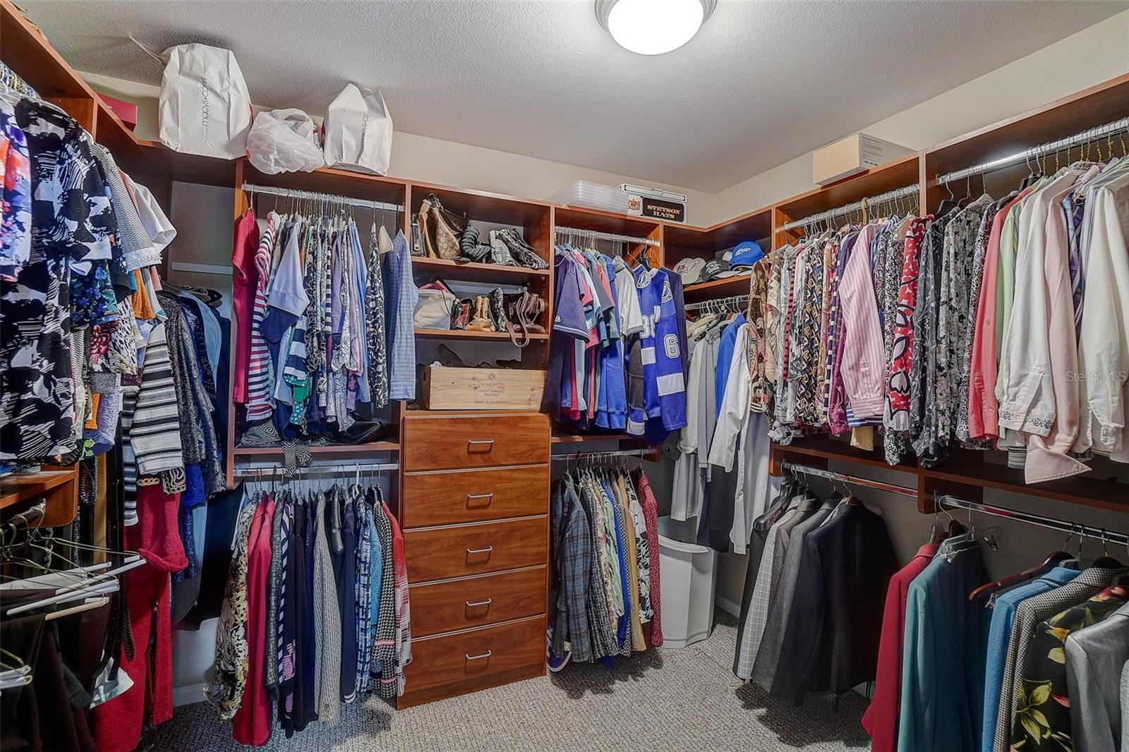 ONLY ONE OF THE WALK-IN CLOSETS