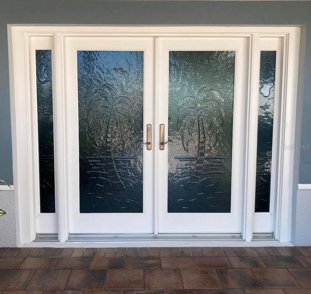Beautiful glass front door