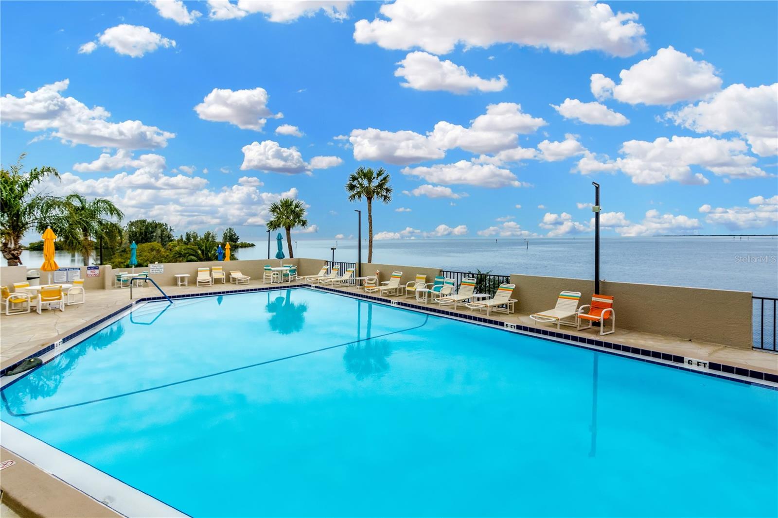 Time to step outside to enjoy this expansive pool /deck overlooking Gulf waters.