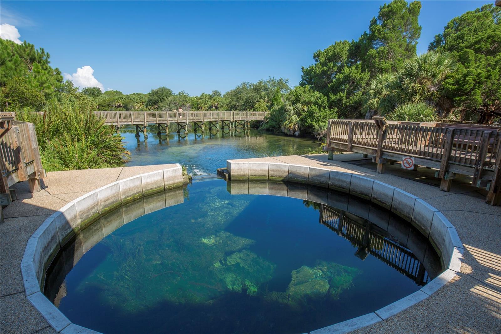 Wall Springs Park is across the street from the Highlands of Innisbrook with access to Pinellas Trail