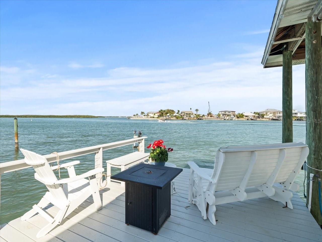 Spectacular Open Water Views from the Dock