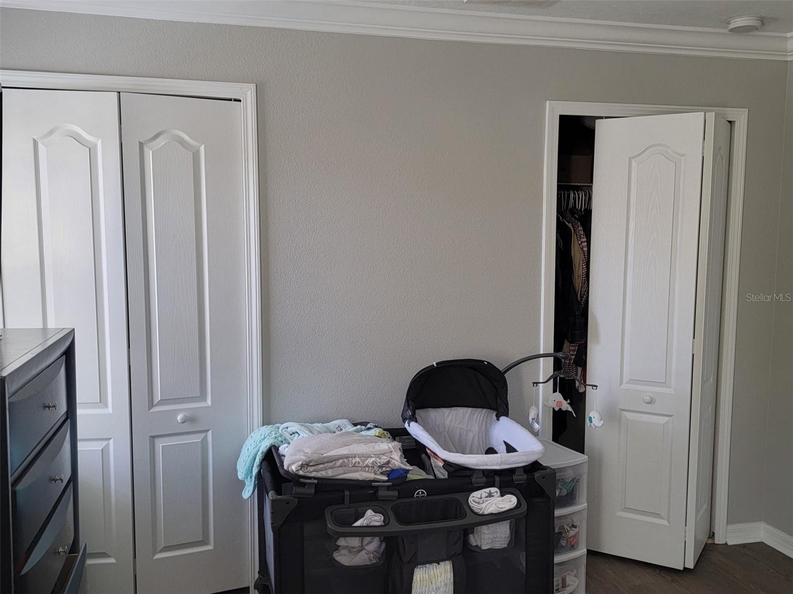 Master Bedroom with dual closets