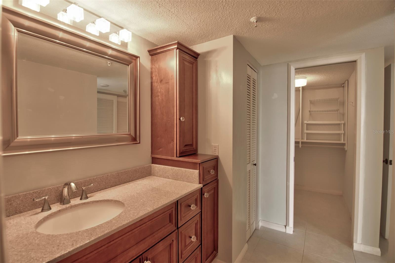 Primary Bathroom with walk-in closet