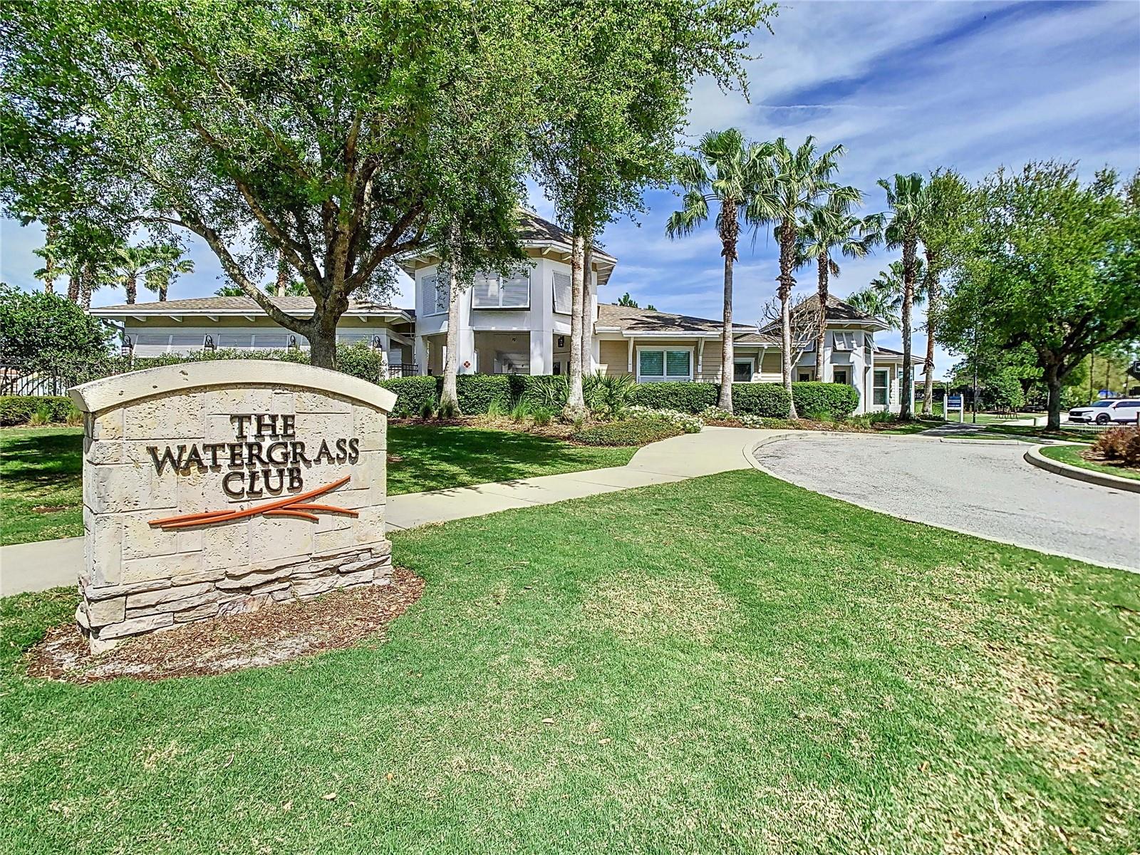 Watergrass clubhouse and sign