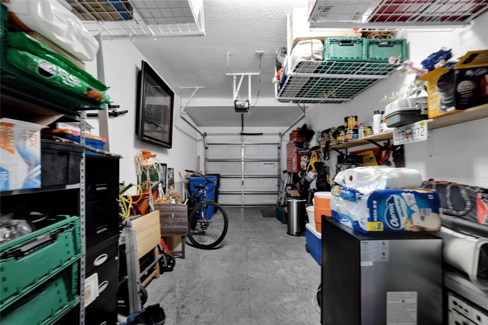 Garage racks added for extra storage
