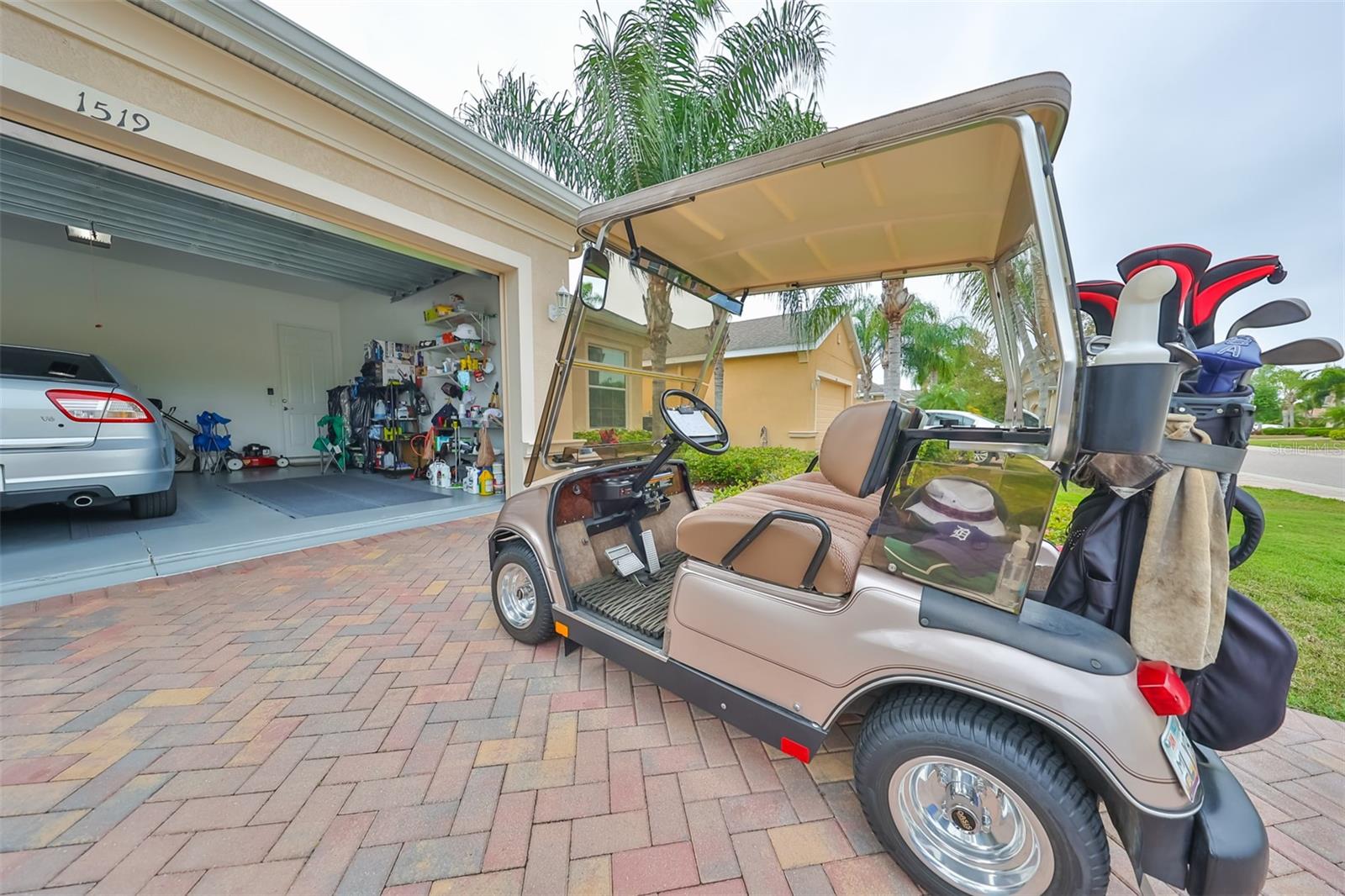 Golf Cart CONVEYS WITH THE SALE OF THE HOME.