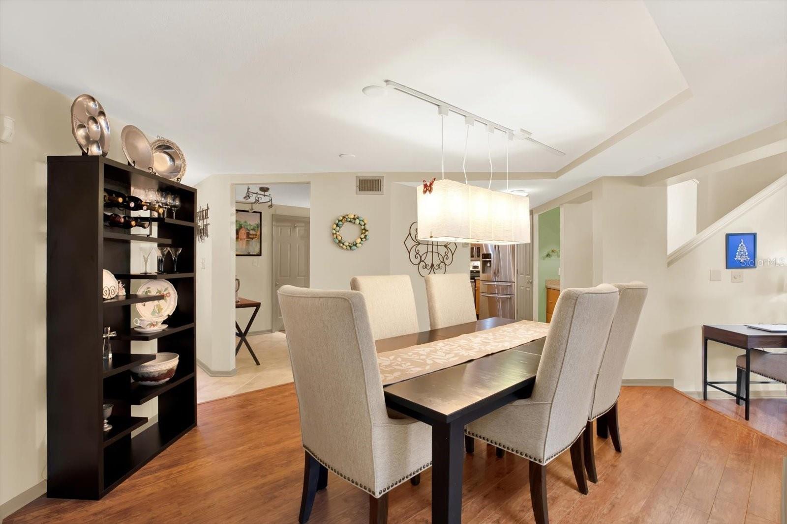 Spacious dining room. Perfect place for family gatherings.