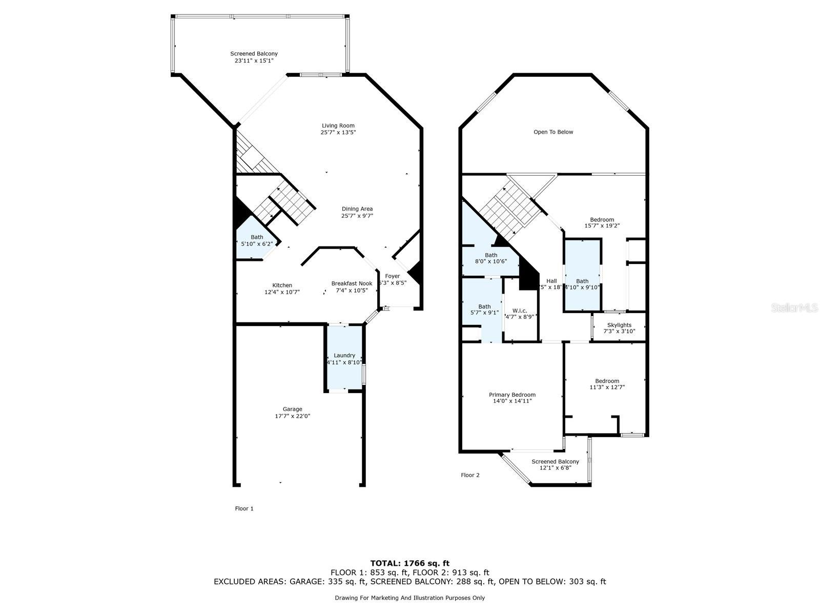 Floor plan with dimension