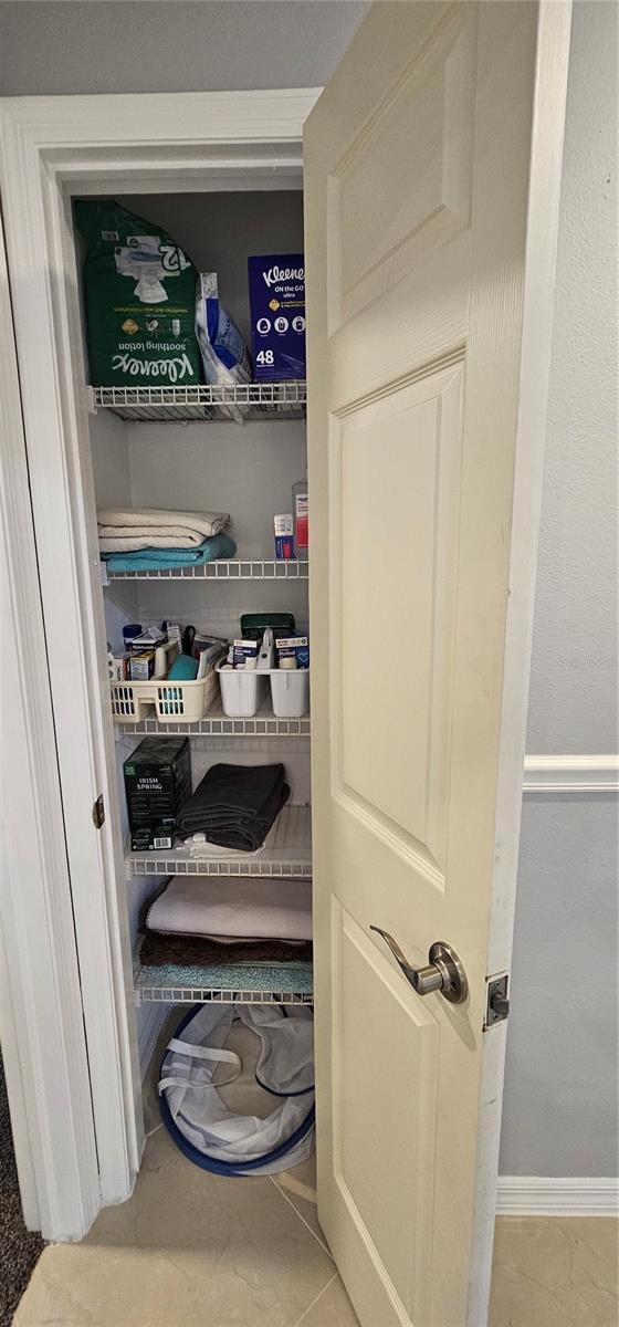 2 extra storage closets in hall