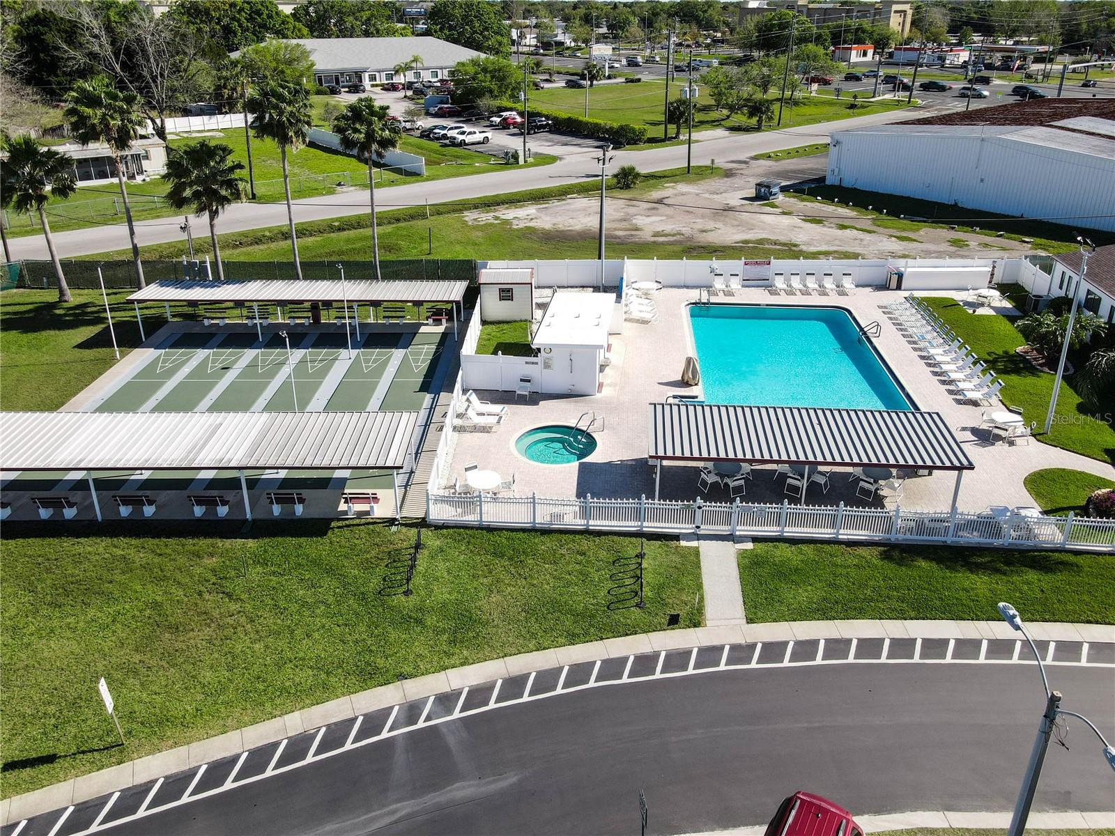 Community Pool Aerial View
